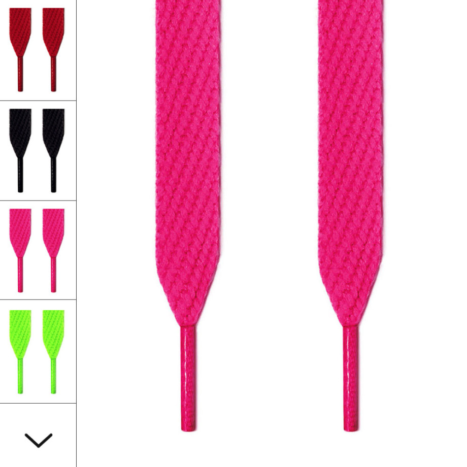 frygt korn oprindelse Hot pink ekstra brede flade snørebånd ← Tiltrækker opmærksomhed